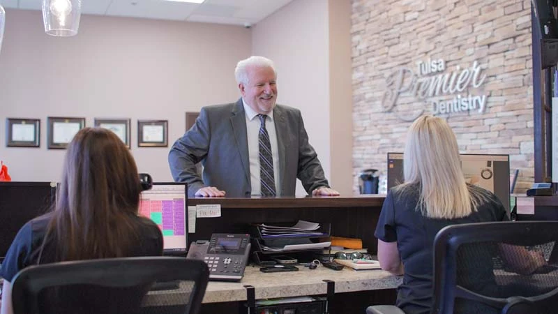 patient's first visit to Tulsa Premier Dentistry